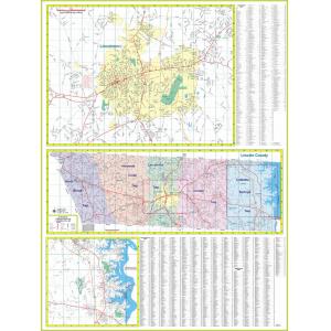 Lincoln County, NC Wall Map - The Map Shop