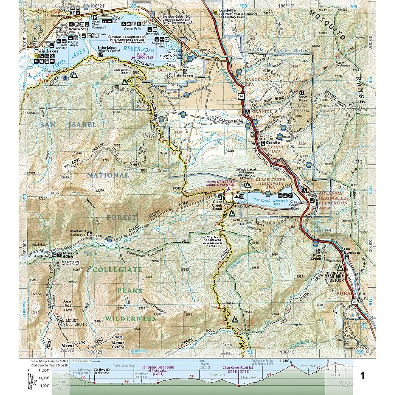 National Geographic - Colorado Trail, Collegiate Loop - Trails ...