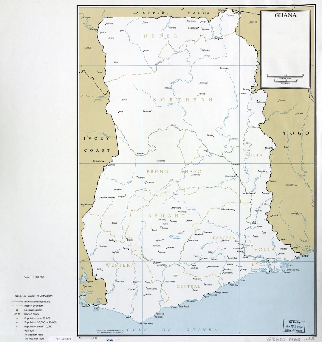 Large Political And Administrative Map Of Ghana With Relief Roads - Vrogue