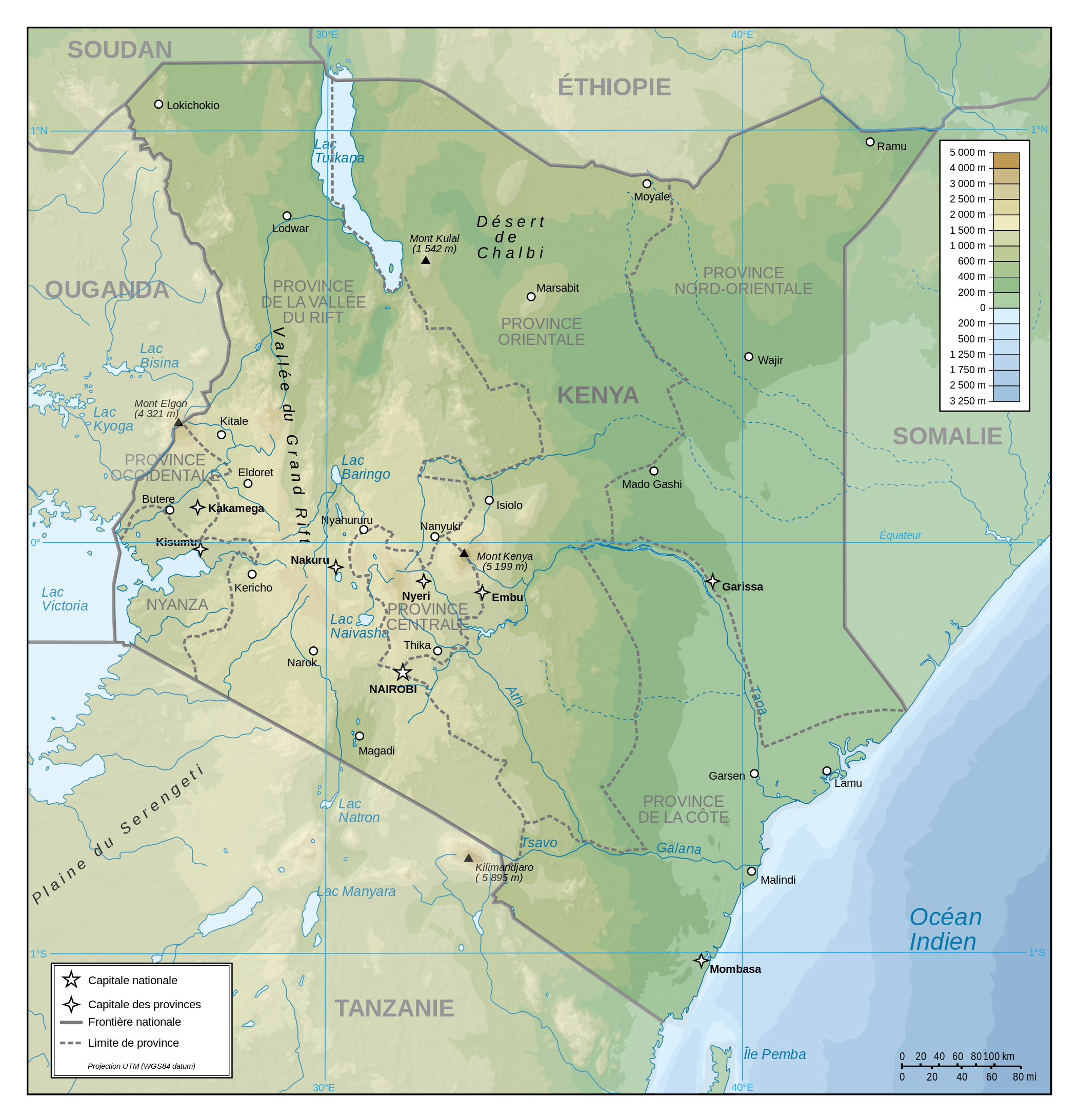 Detailed Map Of Kenya