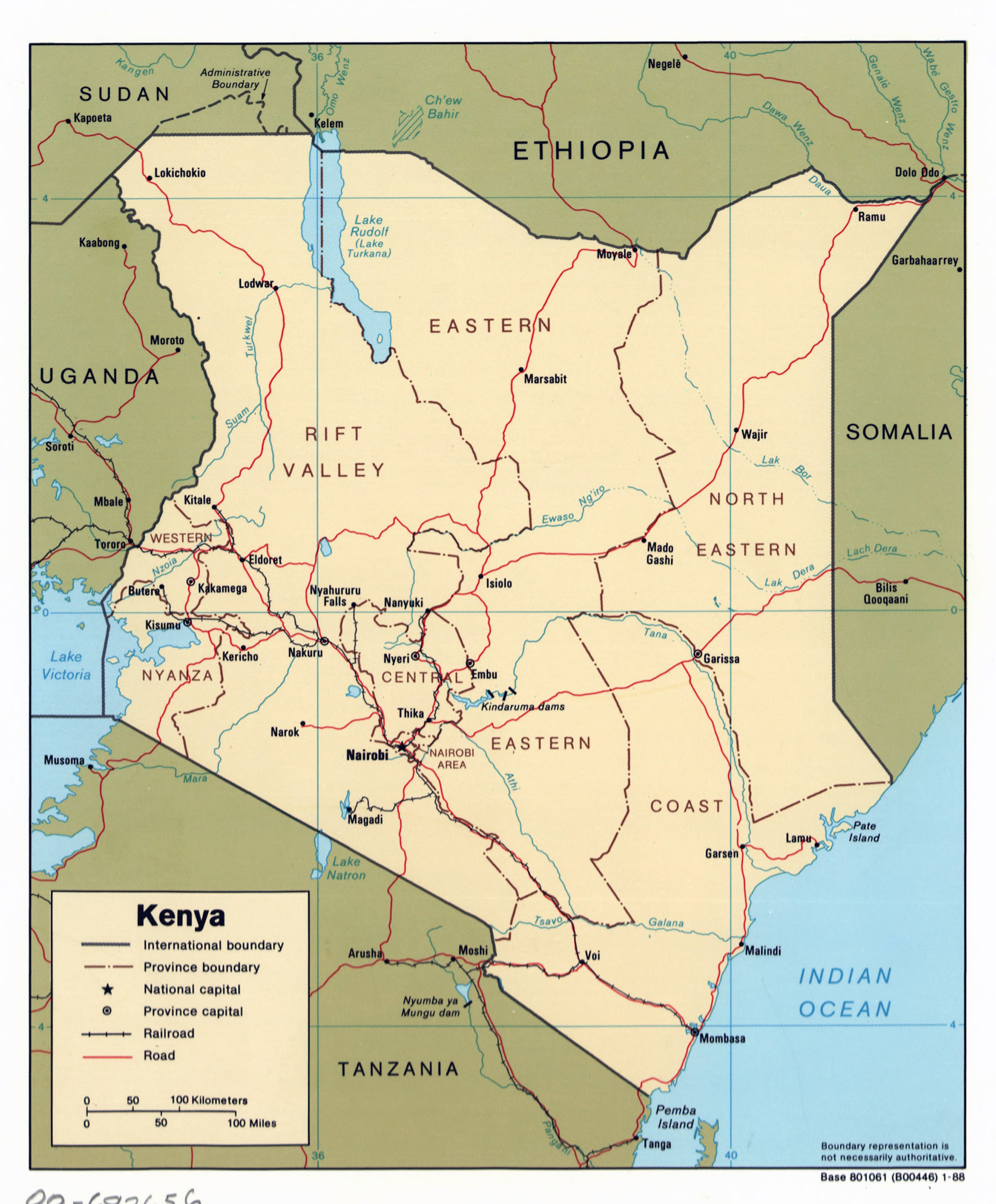 Detailed Map Of Kenya