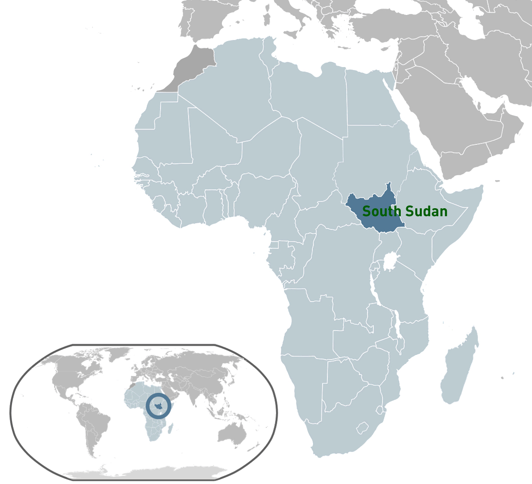 Detailed Political Map Of South Sudan With Relief South Sudan Africa ...