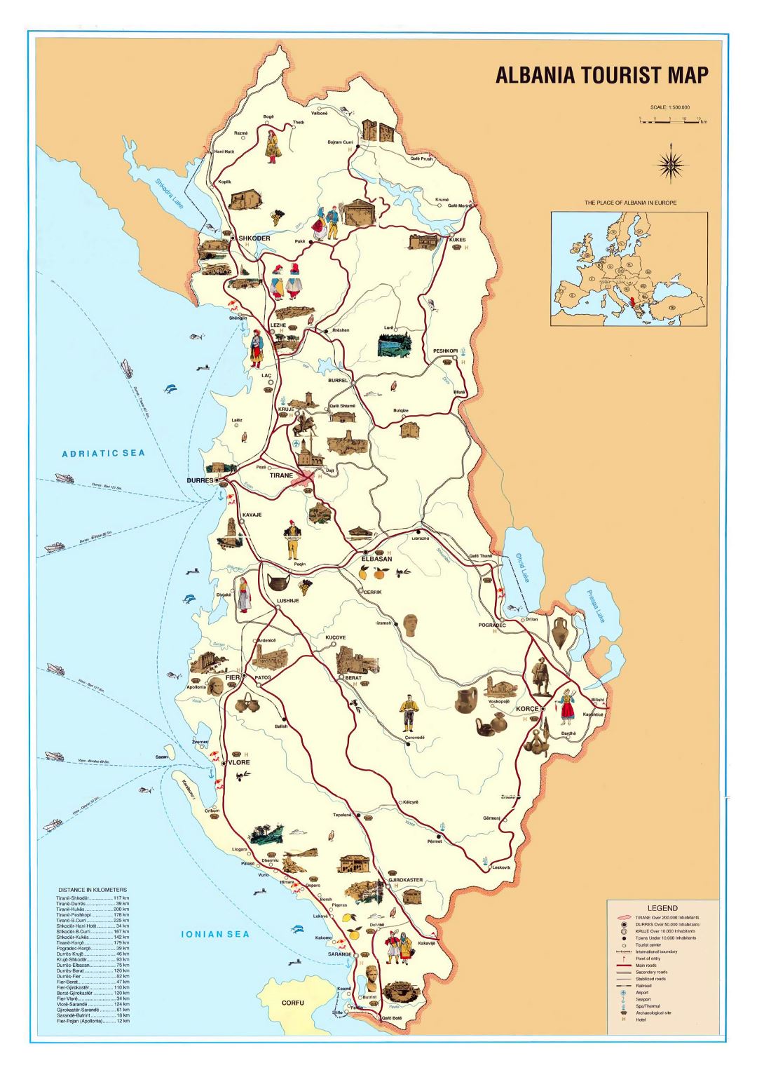 Large Detailed Physical Map Of Albania Albania Large - vrogue.co