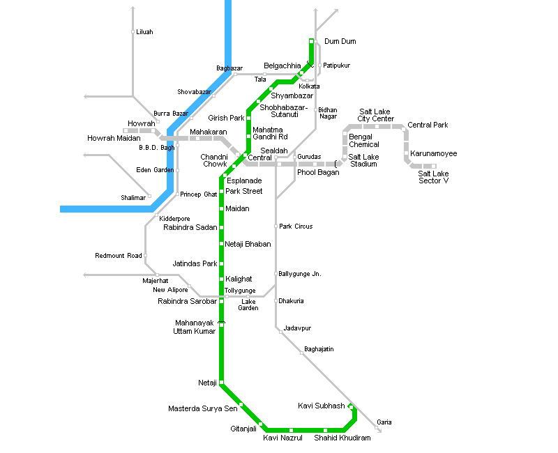 Kolkata Metro Map - MapSof.net