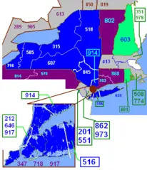 Area Codes Ny