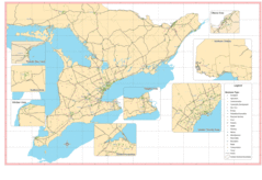 Map of Ontario