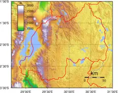 Rwanda Topography