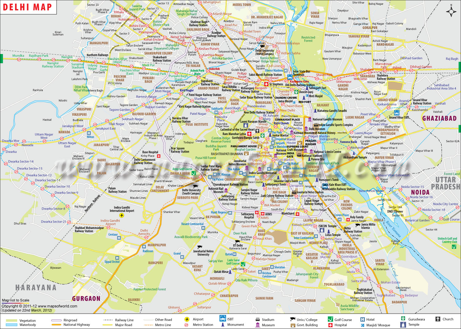 City Map Of Delhi Delhi Map, City Map of Delhi, Capital of India