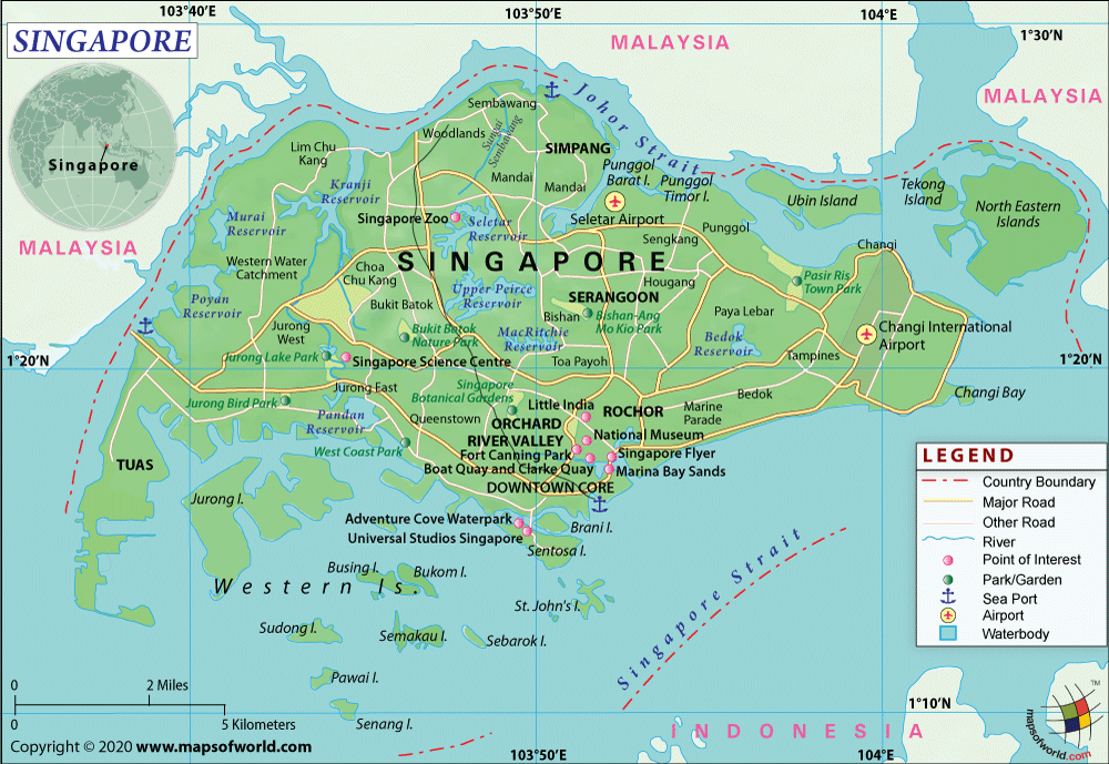 Singapore Travel Map