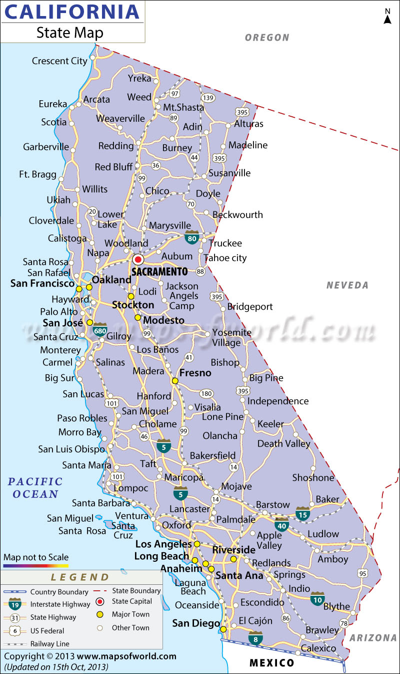 california map of cities California State Map california map of cities