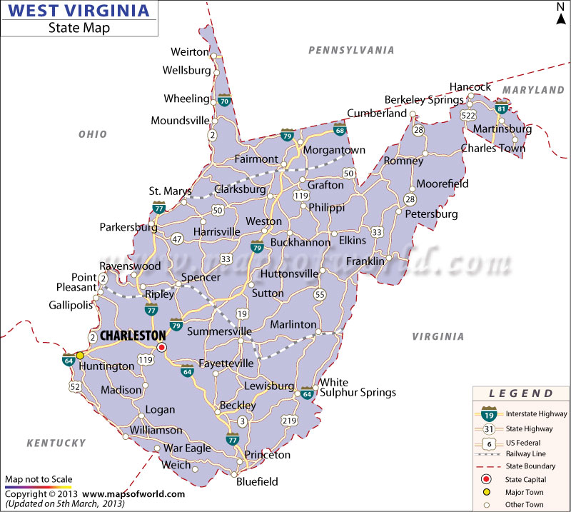 west virginia city map West Virginia Images west virginia city map