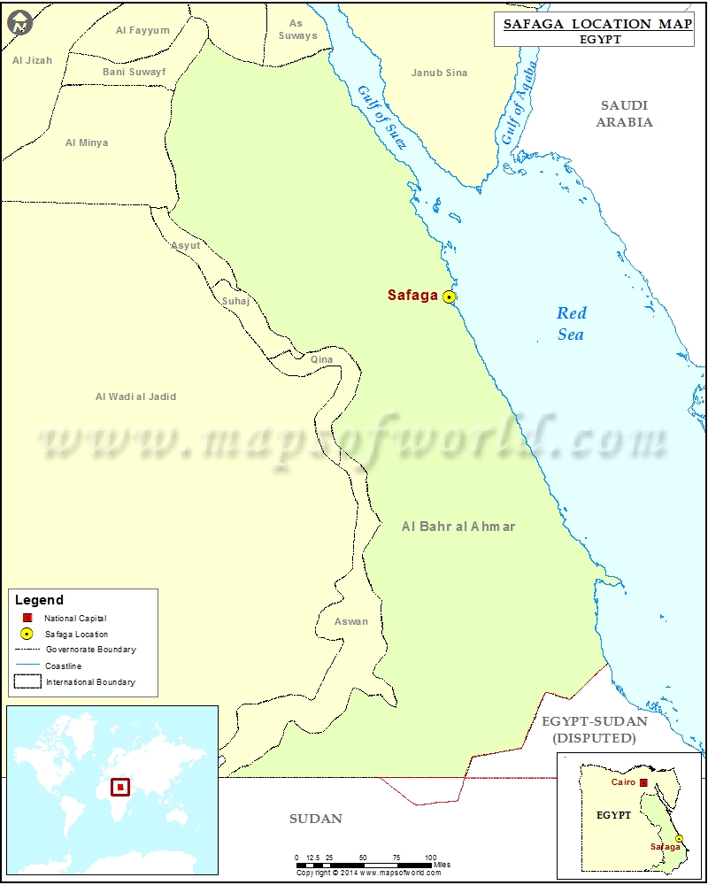 Where is Safaga | Location of Safaga in Egypt Map image.