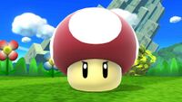 Il Fungo avvelenato in Super Smash Bros. for Nintendo 3DS (a sinistra) e in Super Smash Bros. for Wii U (a destra).