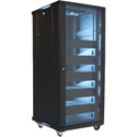 VMP EREN-27 27U Floor Cabinet with 5 Shelves and Blanks - 2 Fans