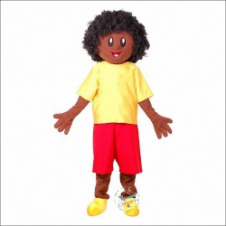 Afro Boy Mascot Costume