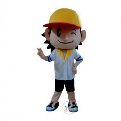 Baseball Boy Cartoon Mascot Costume