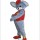 Short Hairs Mouse Mascot Costume