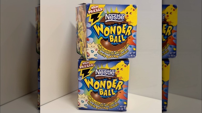 Two Pokemon Wonder Ball boxes