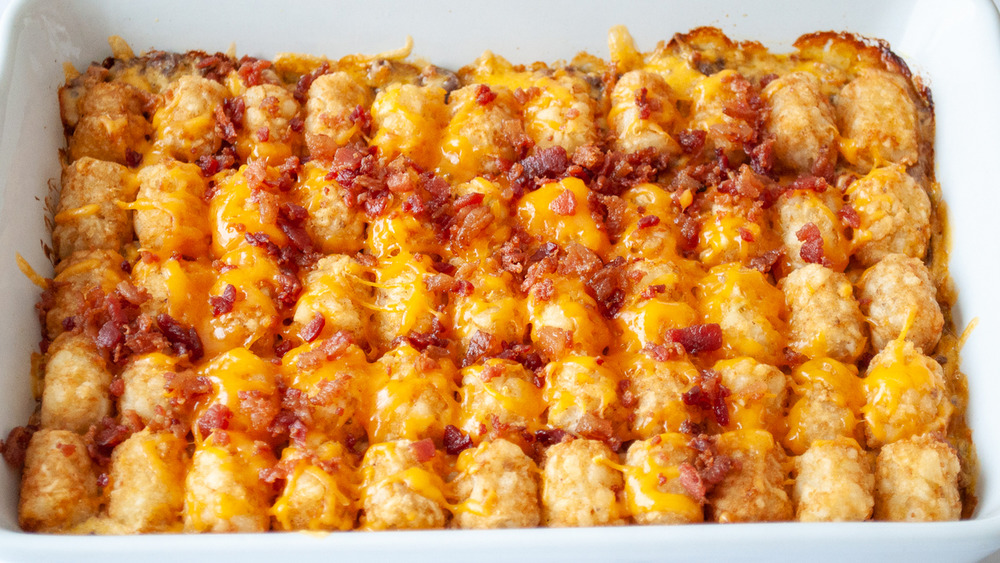 tater tots lined up