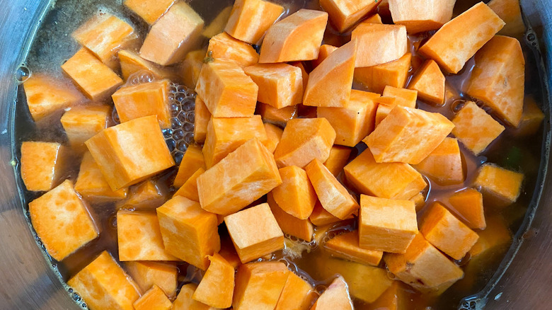 West African Peanut Stew Recipe sweet potatoes 