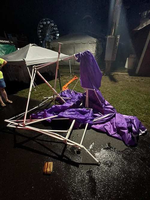 Franklin County Fair mangled tent