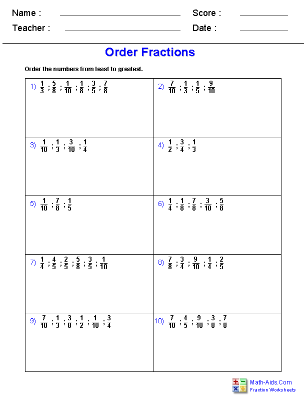 fractions worksheets printable fractions worksheets for teachers