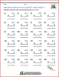 Math For 5Th Graders Free Worksheets - pic-focus