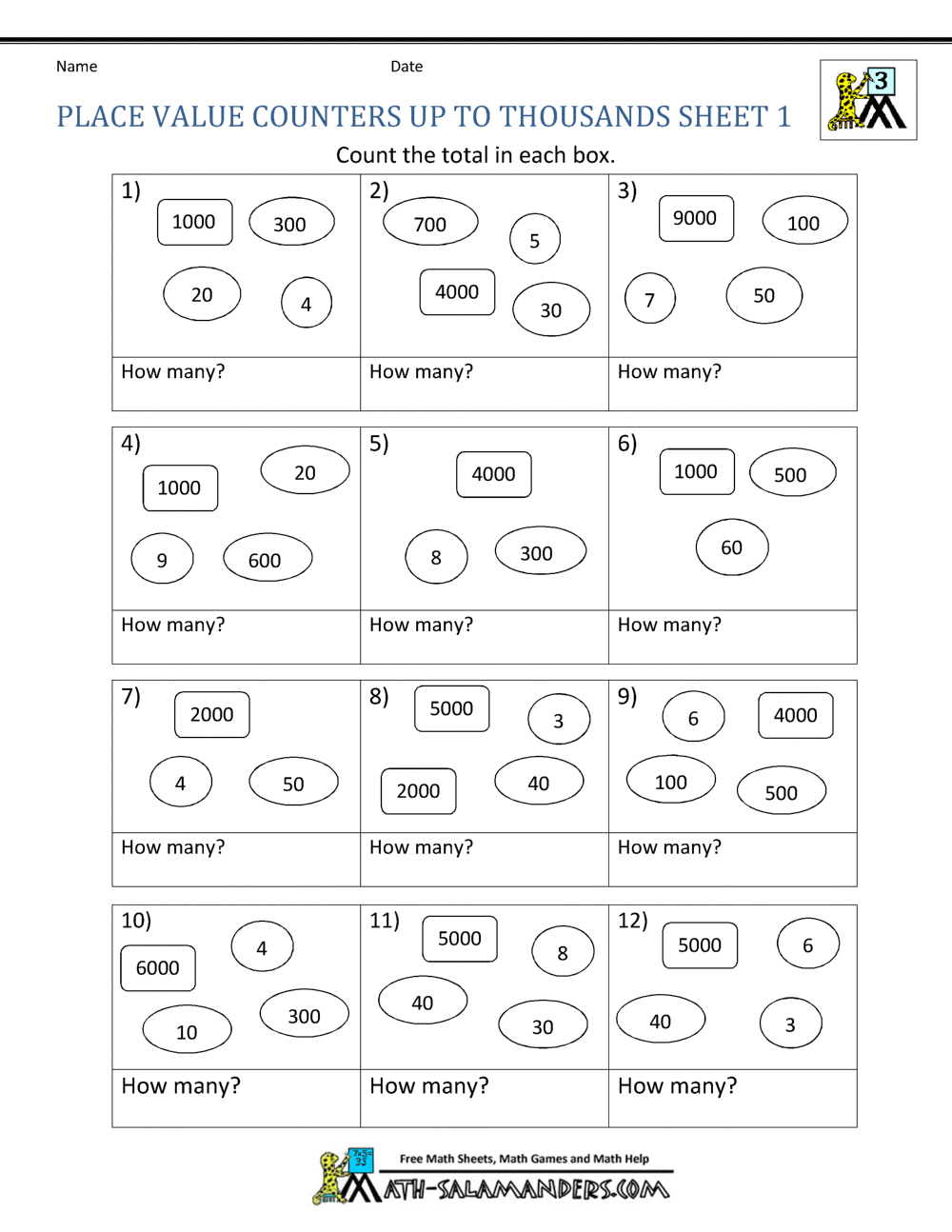 Free Printable Place Value Worksheets For 3rd Graders - Printable Word ...