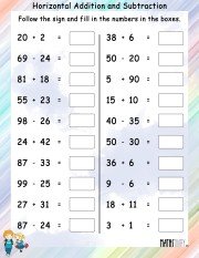 Horizontal-addition-subtraction-worksheet- 5