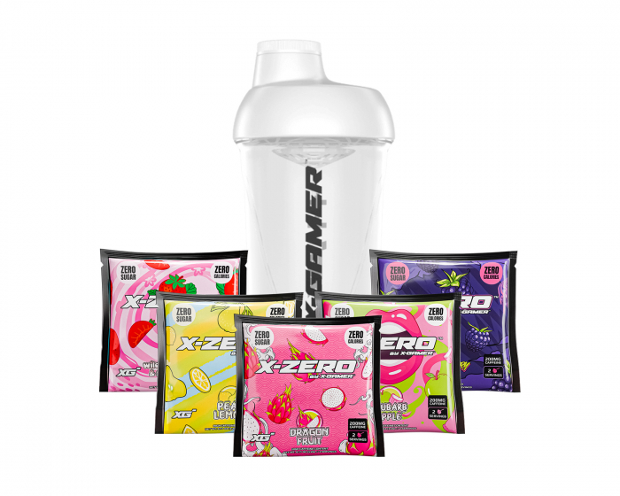 X-Gamer X-Zero Sample Pack + Shaker (10 Servings)