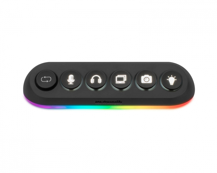 Streamplify HUB DECK 5, RGB 5-Port USB Hub, 12V - Sort