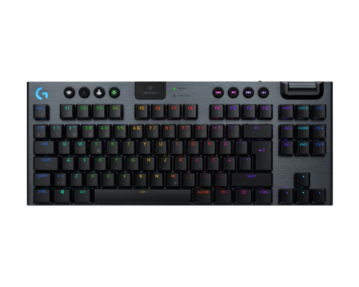 Logitech G915 X TKL Lightspeed Trådlöst Gaming Tangentbord [Tactile] - Svart