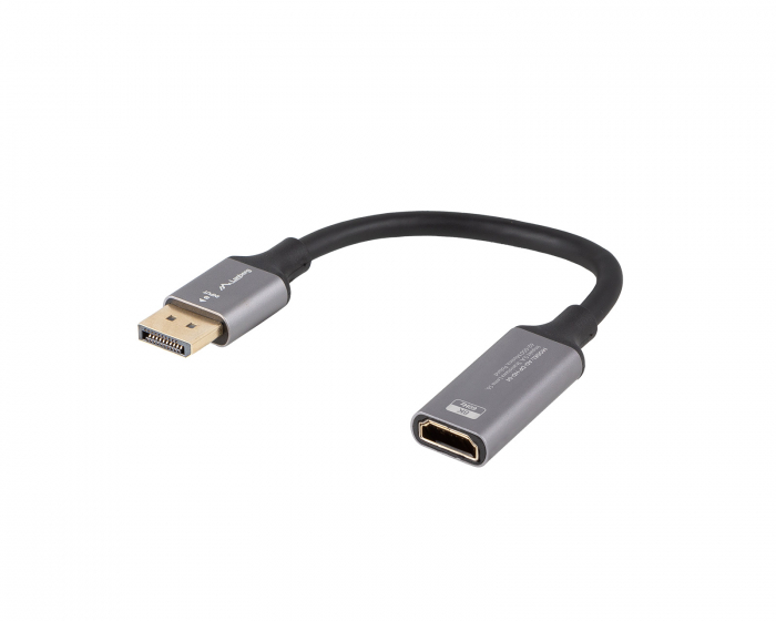 Lanberg DisplayPort till HDMI Adapter 4K Svart - 0,2m