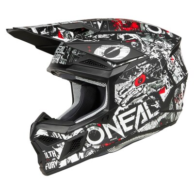 Oneal 2025 Attack Helmet - Black/White