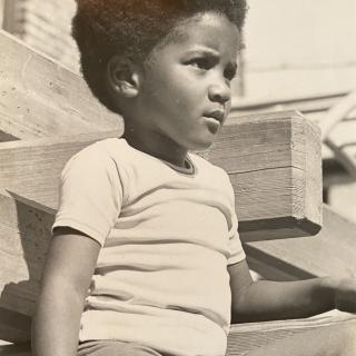 A childhood photo of Lynn Nottage