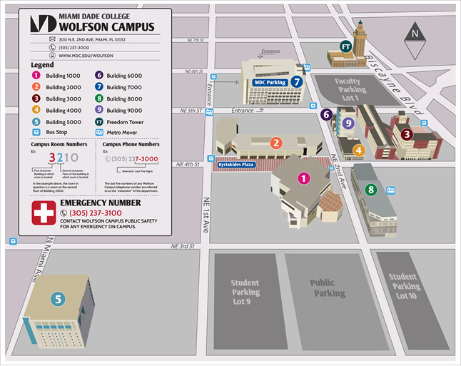 Mdc Interamerican Campus Map Draw A Topographic Map - Bank2home.com