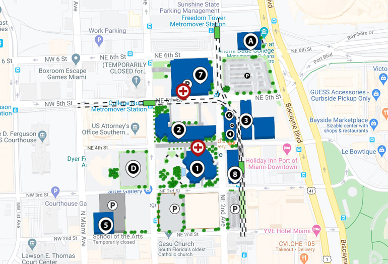 Miami Dade Interamerican Campus Map - Map of world