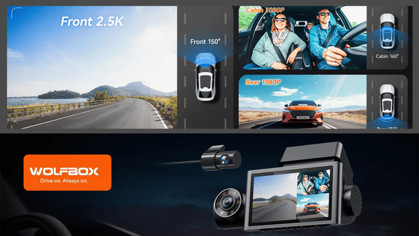 WOLFBOX Dash Cam Is The Ultimate 3-Channel Dash Cam