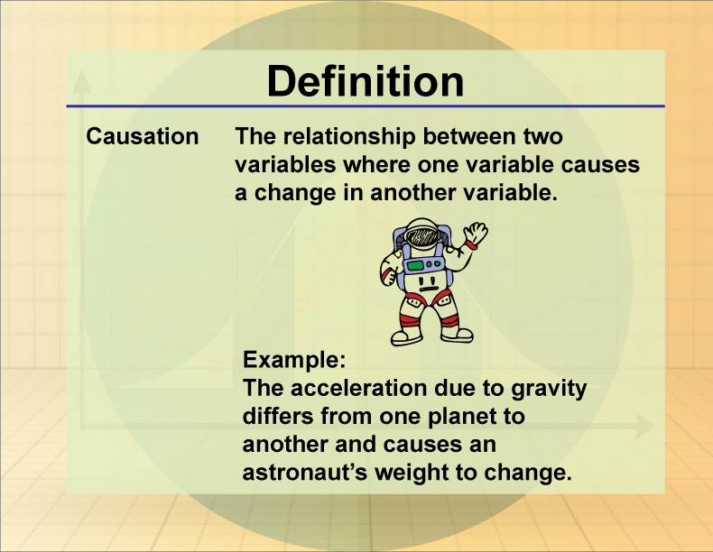 Definition--Statistics and Probability Concepts--Causation