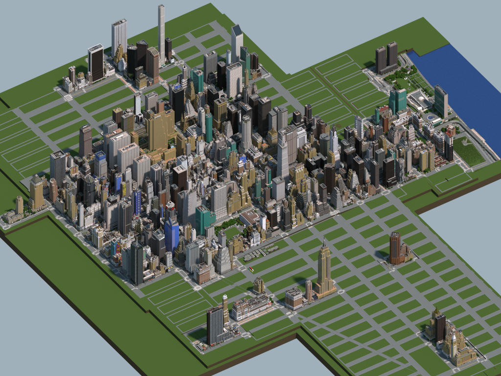 Midtown Manhattan, New York City (DOWNLOAD V3.0) Minecraft Map