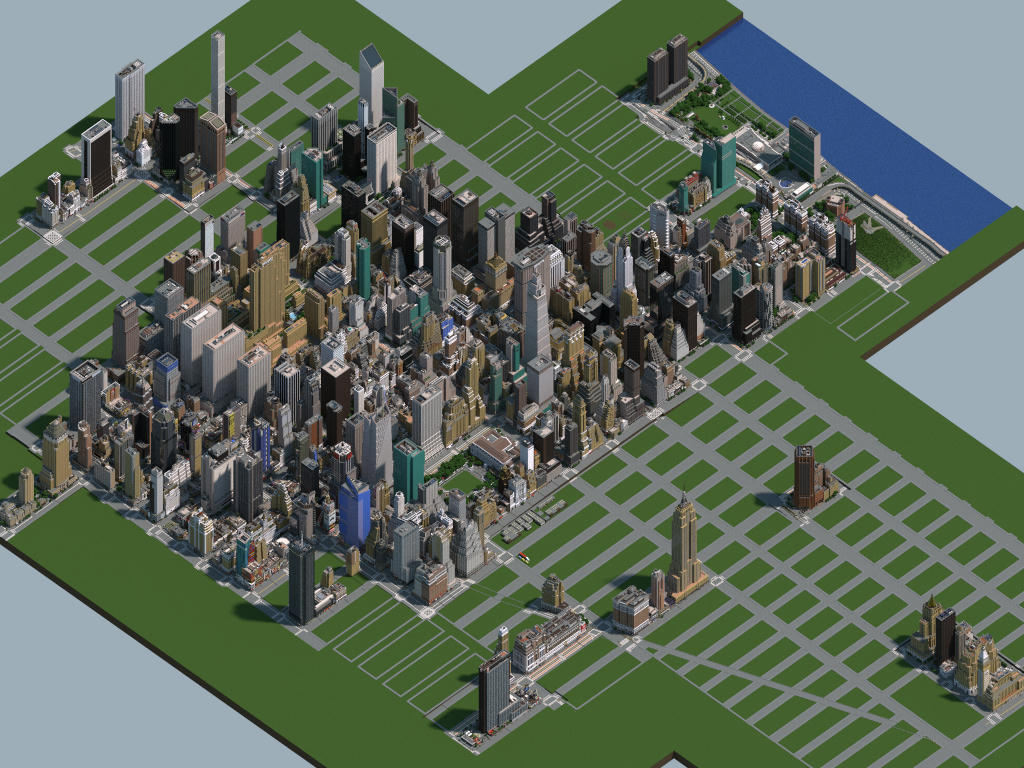 Midtown Manhattan, New York City (DOWNLOAD V2.8) Minecraft Map