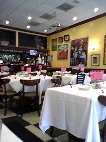 inside Cafe Central restaurant in Highland Park, Chicago suburb