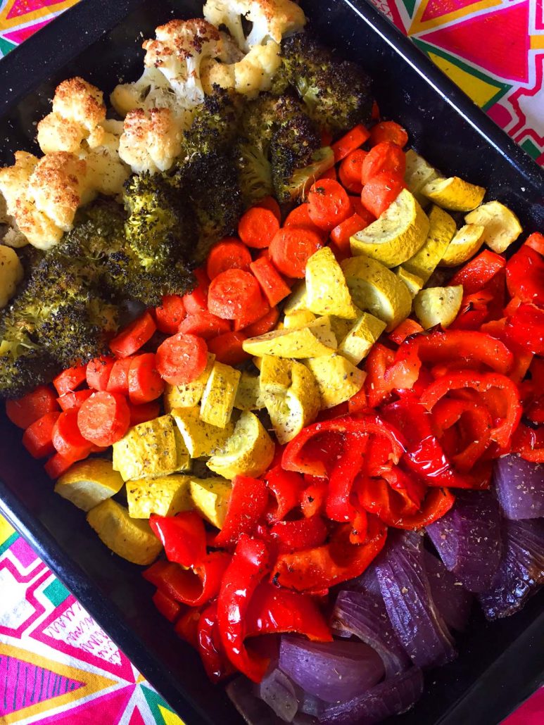 Rainbow Roasted Vegetables