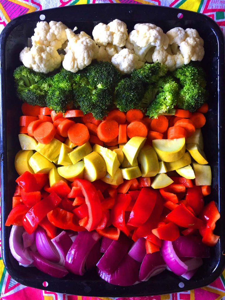 Rainbow Veggies Recipe