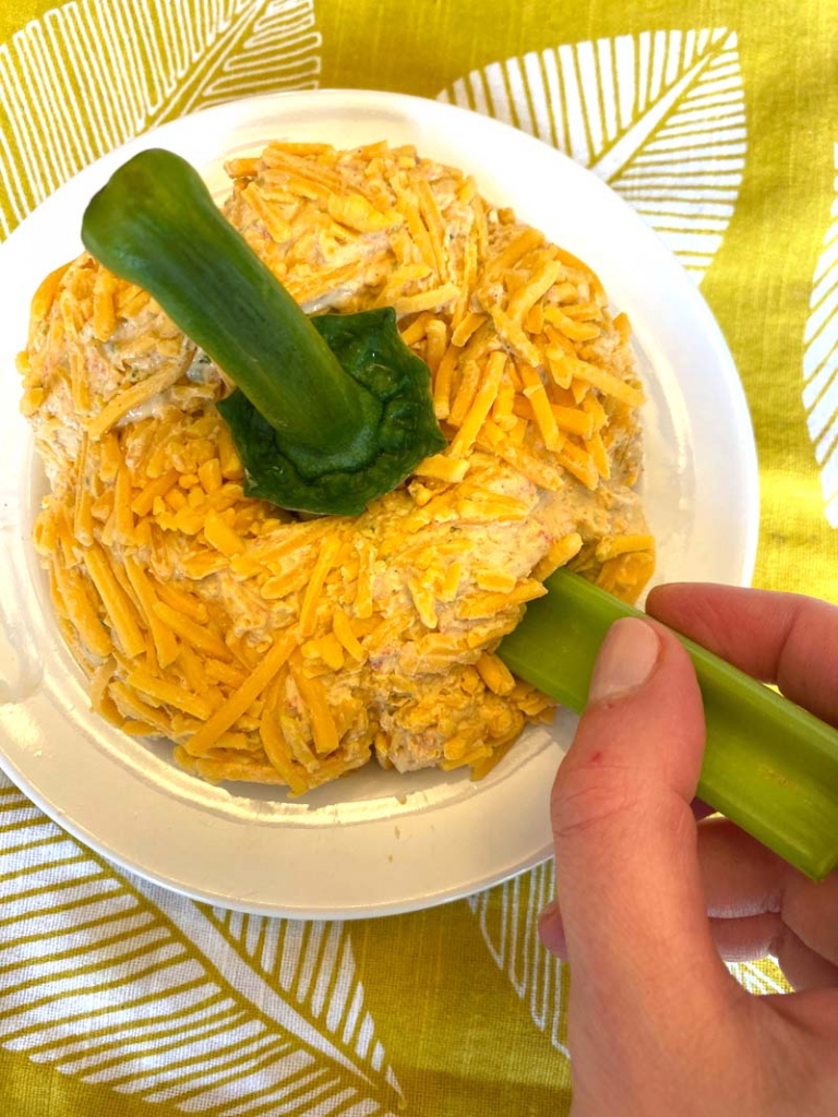 Pumpkin Shaped Cheese Ball