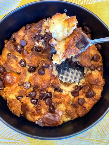 Air Fryer Bread Pudding