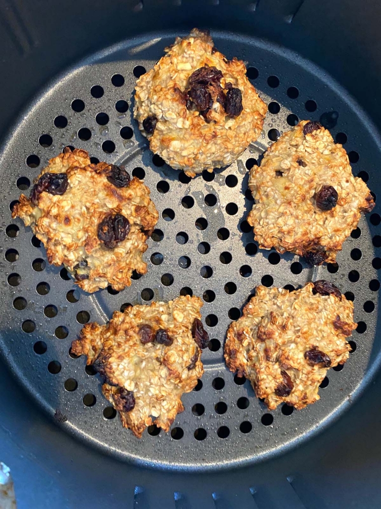 Air Fryer Healthy Banana Oatmeal Cookies