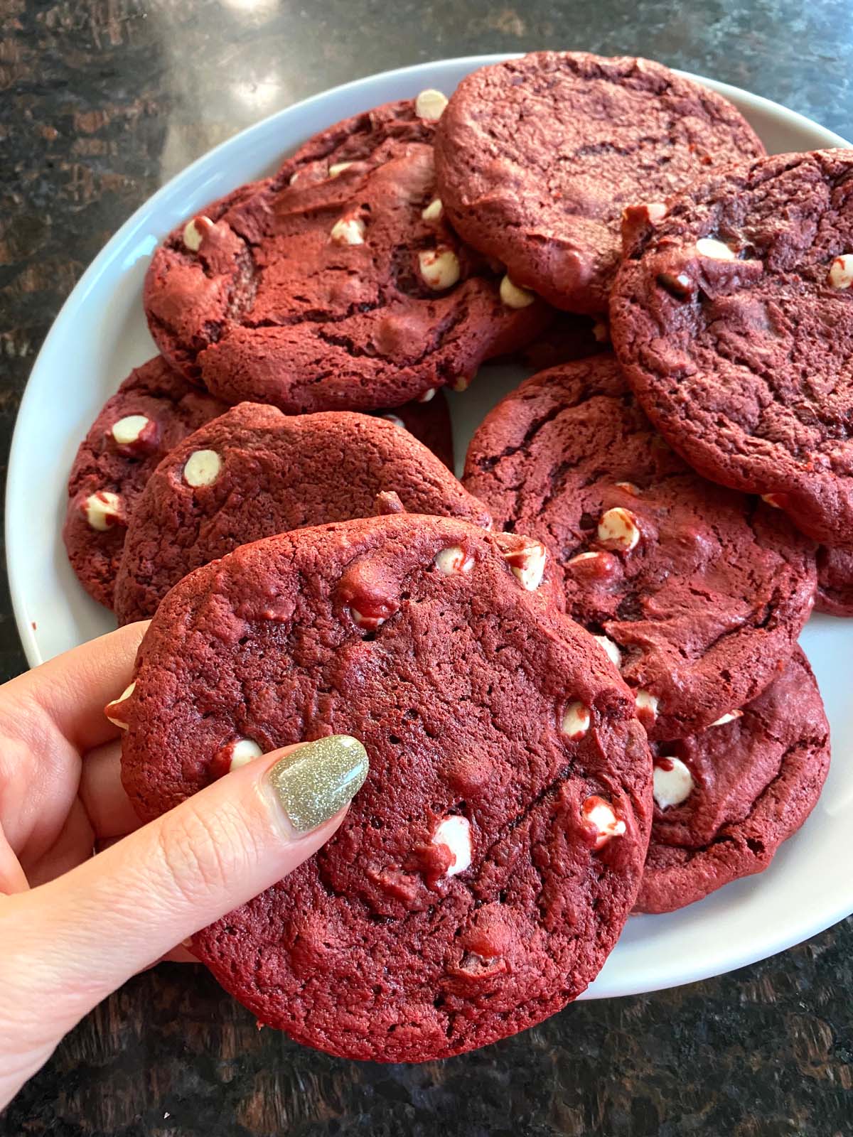 Red Velvet Cake Mix Cookies (10)