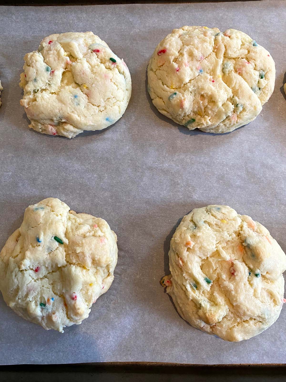 Funfetti cake mix cookies