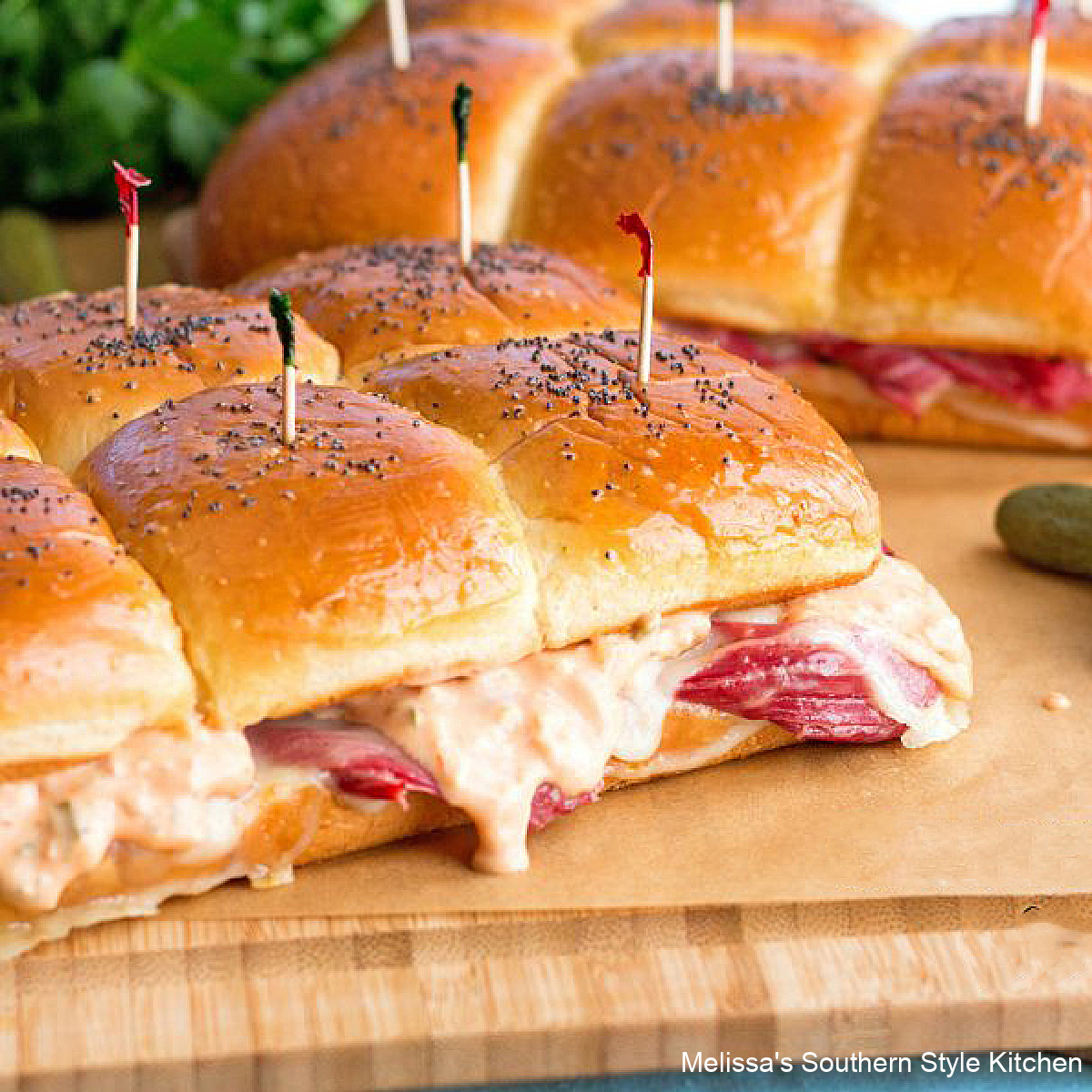 Reuben Sliders - melissassouthernstylekitchen.com